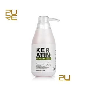 ShampooingConditioner Purc Traitement De Kératine Brésilienne Lissage Des Cheveux 5 Formol 300Ml Éliminer Les Frisottis Et Faire Des Traitements Brillants Dhgir