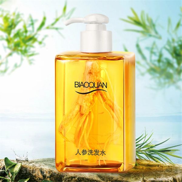 Shampooings Extrait de Ginseng shampooing capillaire contrôle de l'huile hydratant nourrissant Anti-pelliculaire prévenir la perte de cheveux soins capillaires professionnels 300ML