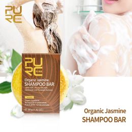 Shampoos Purc Organic Jasmine Shampooing Bar 100% pur et jasmin fait à la main à froid Shampooing sans produits chimiques ou conservateurs 11.11