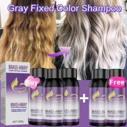 Shampoos Shampoos Purple Hair Dye Shampooing For Blonde pour couvrir les cheveux gris non irritant jaune jaune après blanche shampooing de cheveux gris remède