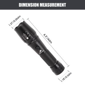 Linterna de Shan Bao La lámpara impermeable de la batería de zoom de luz más potente al aire libre (logotipo de marca registrada exclusiva personalizable)