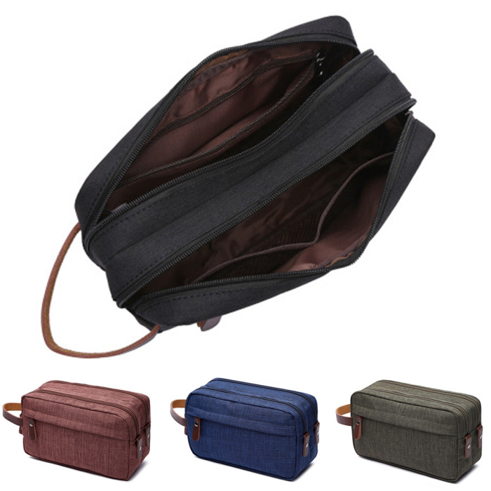 Shanding - Solid Color Multifunctional Cosmetic Bag Fashionable Simple and Large Capacityfree Transportation