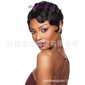Shanghai Classic Water Wave Curl Headset Chemical Fiber Wig Femme Feme Clair doigt