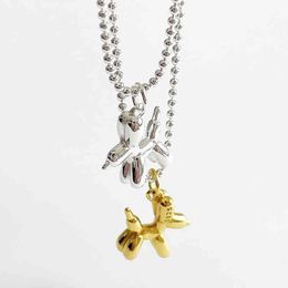 Shanice s925 sterling zilver hond puppy hanger hip-hop rap straat cultuur ketting ketting mannen trend sieraden cadeau