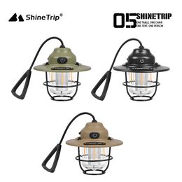 Shanqu Outdoor 05 Series Lampe de camping en forme de pomme de pin pour tente, lumière d'ambiance réglable à quatre vitesses, lumière LDC étanche, veilleuse rétro