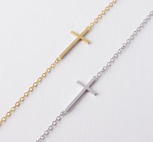 Vorm van de Cross Ornament -ketting Bracelet Kleine schattige mooie, Simple Wild Home Travel Pols Comfortabel Lucky Woman Mother Men1527460