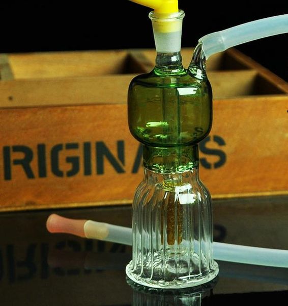 Narguilé en forme, Envoyer des accessoires de pot, bongs en verre, pipe à eau en verre, fumer, modèles de couleur expédiés