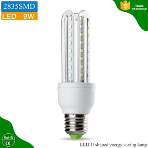 Gevormde lichte woningverlichting constante stroom bestuurder LED maïs lamp 9W E27 Energiebesparende lamp SMD2835 AC 85-265V 810LM 48leds