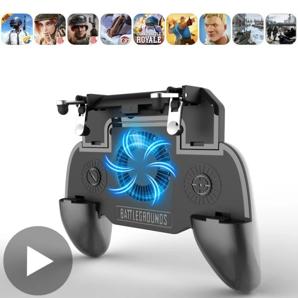 Shapers Gaming L1 R1 Control Joystick para Android Iphone Phone Gamepad Pubg Controller Mobile Trigger Joypad Game Console Pad Celular