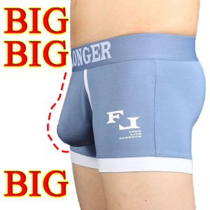 Shapers Man Sexy Lingerie avec Super Big Dick Pouche Soft Gay Modal Elastic Boxers pour de grands sous-vêtements Uconvex Briefs respirants