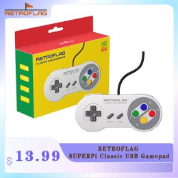 Shapers Retroflag Superpi Classic Wired USB Gamepad Game Gaming Game Accessoires Controller voor Raspberry Pi, Windows, Switch J Pad