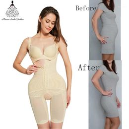 Shapewear body shaper vrouwen kont lifter taille trainer corrigerende afslanken ondergoed bodysuit schede buik faja gordel riemen