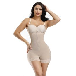 Fajas para mujeres Entrenador de cintura Control de barriga Body Shaper Cintura alta Levantador de glúteos Muslo Adelgazante Busto abierto Body