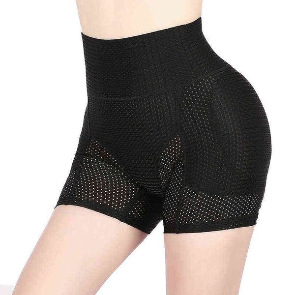 Shapewear Taille Haute Culotte Butt Lifter Pad Mousse Hip Enhancer Slip Faux Fesses Corps Féminin Sexy Sous-Vêtements Femmes Y220411