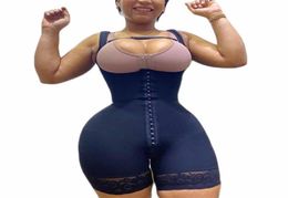 Shapewear Women Fajas colombianas Compression Garment avec un large bandoulière réglable Bodage 2201151239350