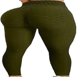 façonner les célèbres leggings TikTok pantalons de yoga pour femmes taille haute contrôle du ventre butin bulle hanche levage entraînement collants de course 11153V