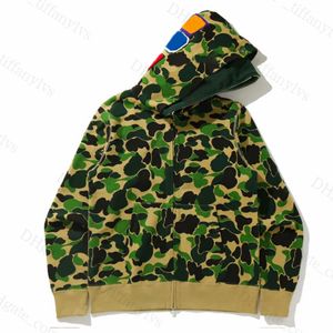 Shark Designer Mens Hoodie Style Womensports Style ACKETS ZIPPE SWAODIE CAMOUFLAGE IMPRESSION SHIRTS POUR MALLE 558