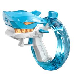 Shark Electric Water Gun Toys met volledig automatisch continu schieten Hogedruk waterpistolen Summer Outdoor Toys For Kids cadeau 240423