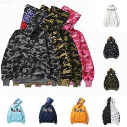 Shark Hoodies Mens Fashion Men de mode Disigners Styliste à capuche Cartoon Sharks Printing Jacket Man High1 Quality Casual Sweatshirts9rrj