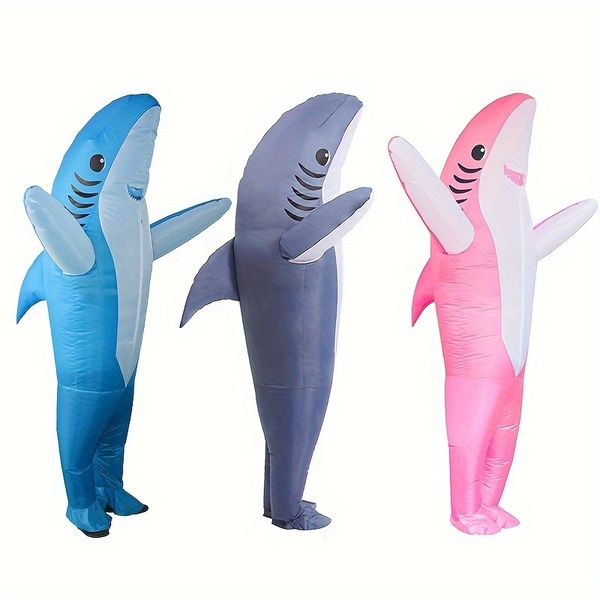 Requin gonflable costume shalk shark maquillage danse accessoires pour adultes accessoires de la Saint-Valentin