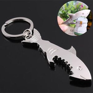 Requin porte-clés ouvre-bouteille poisson bière ouvre-bouteille porte-clés breloques pour clés de sac clés de voiture accessoires porte-clés bijoux cadeau