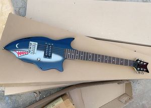 Guitare électrique pour enfants à motif de requin, avec touche en palissandre, micros Humbucker, peut être personnalisée sur demande