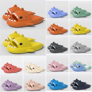 Pantoufles de requin Designer Piscine Oreiller Sandales Couples Hommes Femmes Chaussures plates d'été Pantoufles de plage Diapositives