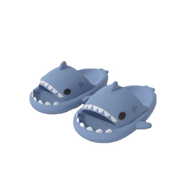 Shark Women Beach Men Smappers Summer Slides Adult Kids Cartoon Slide Pink Grey confortable Sandales gratuites à la plate-forme extérieure intérieure confortable Sandales gratuites 185 wo