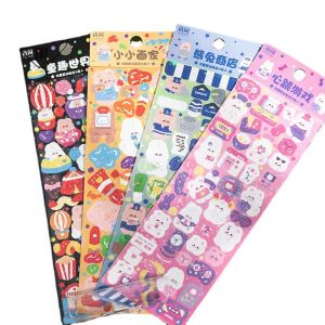 Sharkbang 8 feuilles autocollants décoratifs kawaii journal scrapbook kpop cartes postales lable matériau diy papeterie fournit