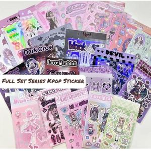 Sharkbang Y2k Bobo Series Full Series Stickers décoratifs Cool Girls Bullet Idol Album Scrapbook KPOP Sticker Korean Stationry