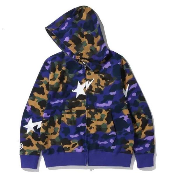 Sharks Design Hoodies Men Camouflage Camo Camo Cardigan Sweater Hip Hop Veste SweetShirt Streetwear Jackets JK2221Sharks