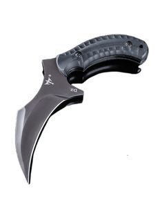 Couteau à griffes tactique de survie en plein air Karambits tranchant et portable couteau à lame ouverte couteau tactique de combat portable auto-défense