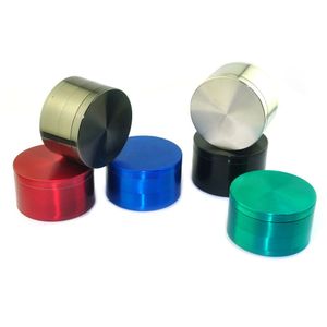 Pierre tranchante 4 couches Hard Top Metal Sharpstone Herb Grinder Grinder Grinder Diamètre de tabac 40 mm / 50 mm / 55 mm / 63 mm 6 couleurs 17pcs