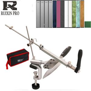 Sharpeners RUIXIN Fixed angle knife sharpener Metal Material sharpening system Sharpening stone grind stones grinding kitchen tools 231215