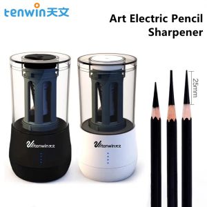 Slanners Tenwin Art Professional Electric Pencil Slweener USB Lading Student Automatische potloodslijper Stationery School Supplies