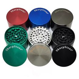 Sharpstone Grinder 4 Lagen Tabacco Roken Herb METALEN Grinder 40mm 50mm 55 mm 63 mm Crushers Zink Legering Droge Kruidenlijelaars Groothandel