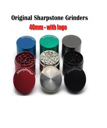 ACCESSOIRES SUMEUX SUPPLIQUES CONCAVE GRINDERS HERB GRINDER ALLIAGE METAL FLAT ANDTOBACCO Pierre Sharp 4 couches 40 50 55 63 mm Big Si1363332