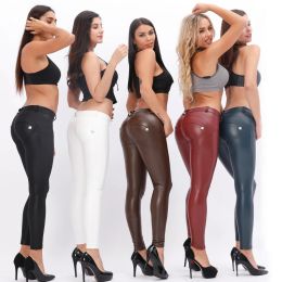 Shascullfites Melody – pantalon en Faux cuir pour femmes, Leggings slim, crayon en Latex, Pu, vêtements pour femmes, mode 2023