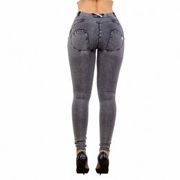 Shascullfites Melody Lifting Jeggings Butt Lift Jeans Denim Push Up Jeans Pantalons pour femmes Vêtements féminins Streetwear r4Jw #