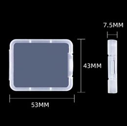 Caja protectora para contenedores, cajas para tarjetas de memoria, herramientas, almacenamiento transparente de plástico, fácil de transportara282290731