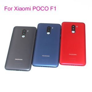 Shavers 100% origineel voor Xiaomi Pocophone F1 Achterbatterij Batterij Batterij Paneel Paneel Vervangen voor Mi Poco F1 + Cameraglaslens