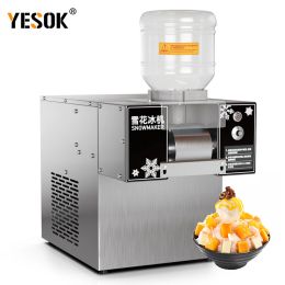 Shavers 110V / 220V Petite machine à glace de neige commerciale Electric Snowflake Ice Maker Bingsu Shave Ice Crusher Shaver Smoothie Machine