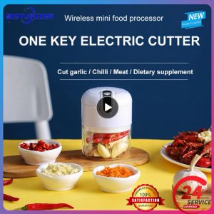 Shavers 250 ml mini électrique Masher USB Charging Cutter Ginger Masher Machine Chopper pour la cuisine Crusheur de nourriture Végétable Chili