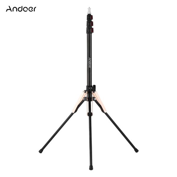 Shavers Andoer 190cm Portable Tripod Photography Stand Light Reverse Pliage Pliage Stand 3 SECTION FLIP LOCKS POUR LEC