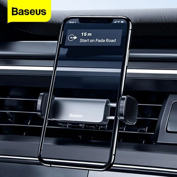 Shavers Baseus Phone Holder Car pour iPhone 11 Pro X Max Xiaomi support automatique du support de support de voiture cellule de téléphone portable sur téléphone portable