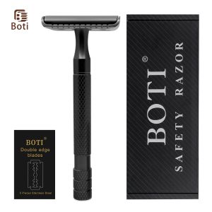 Shavers Boti Razor Classic Classic Double Edge Safety Shazor for Men's ShavevingWomen's Seawrival 5 Shaving Blades Manual Shaver