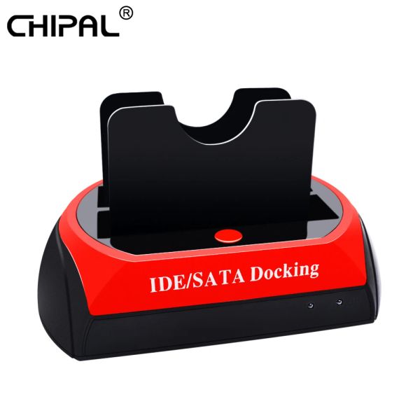 SHAVERS CHIPAL Todo en un HDD Docking Dual SATA IDE a USB 2.0 Dock Station HD 2.5 3.5 Adaptador de caja de caja de la caja de disco duro externo