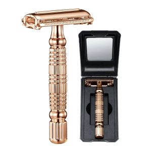 Shavers Double Edge Blades Razor Safety Alloy Razor Manual Skaver Shaver topkwaliteit Rose Gold Butterfly Men Shaving