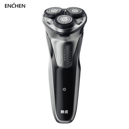 Shavers Electric Shaver for Men 8W 3D Independent Floating Heads Oplaadbare 60 minuten Runtime Lichtgewicht Rotary Electric Razor