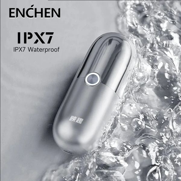 Shavers Enchen x5 mini rasoir USB pour les hommes IPX7 IPLOPPORT PORTABLE ÉLECTRATIQUE ÉLECTRICALE MACHE DE COUPE DE CORDE DE CORDE SABLESS